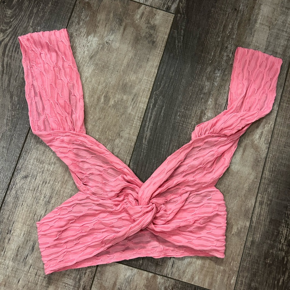 Pink ribbed top - Picture 3 of 3